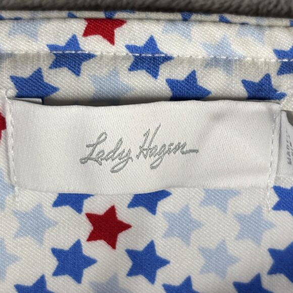 Lady Hagen Skort Womens Small Red Blue Star Multi Plaid Tummy Control Golf - Picture 6 of 12